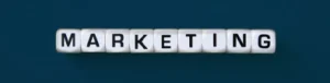 illustration avec le mot marketing